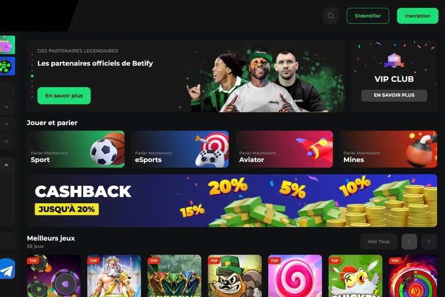 Betify Casino : Connexion à votre compte